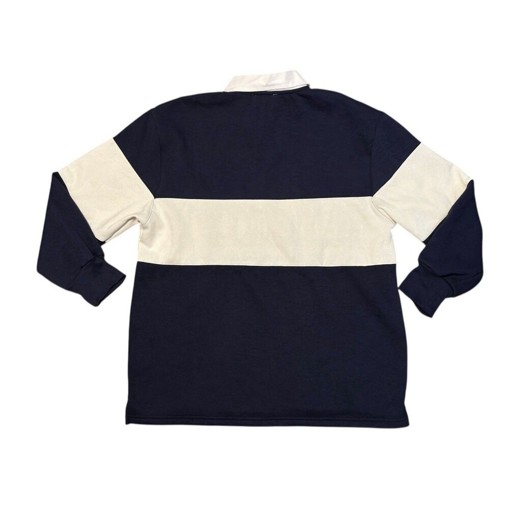 Hippie Rose Brooklyn Polo Shirt Womens M Blue Long Sleeve Cotton Blend NWT - Picture 2 of 14